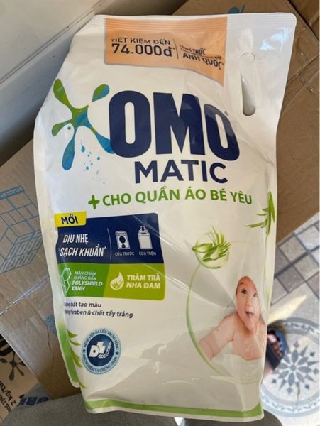 Omomatic nước giặt quần áo cho bé yêu 3kg