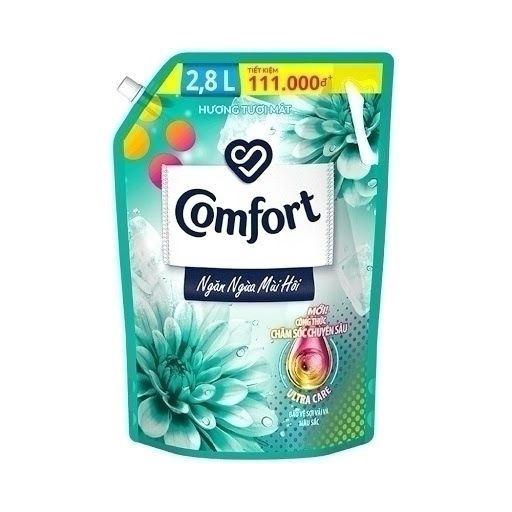 Dây nước xả làm mềm vải Comfort chăm sóc chuyên sâu đậm đặc một lần xả Gió Xuân dây 10 gói