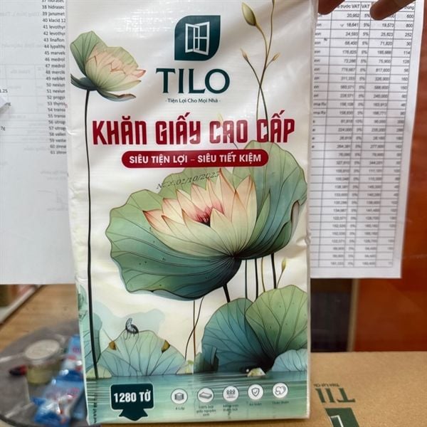 Giấy rút đáy tilo cao cấp hoa sen
