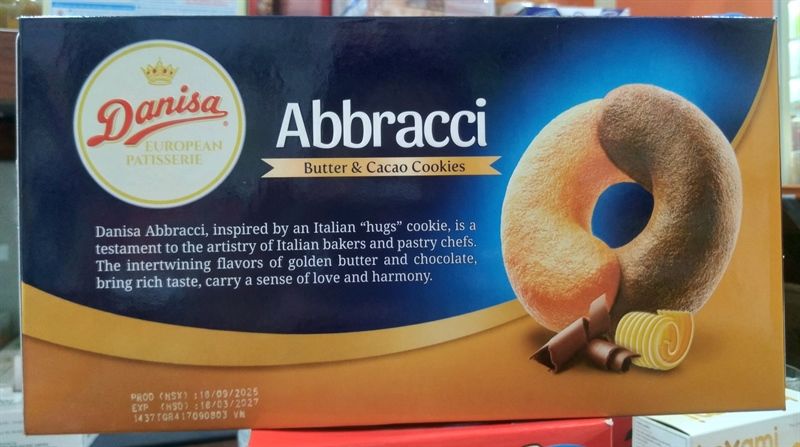 Bánh quy bơ & cacao Danisa Abbracci