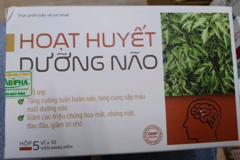 Hoạt huyết dưỡng não Abipha hộp 5 vỉ x 10 viên