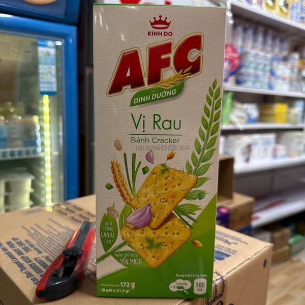 Hộp bánh AFC vị rau cải 200GR