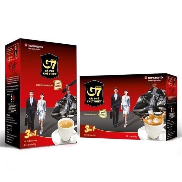 Hộp cà phê hòa tan G7 3in1 G7 Trung Nguyên 18 gói x 6g
