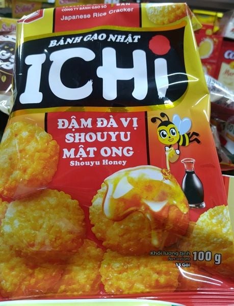 Bánh gạo nhật Ichi mật ong 100g