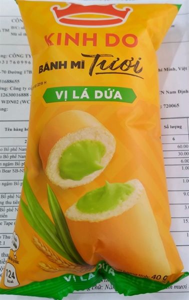 Kinh đô bánh mì tươi vị lá dứa 40g