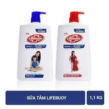 Sữa tắm Lifebuoy đỏ với ion bạc 1kg 980ml