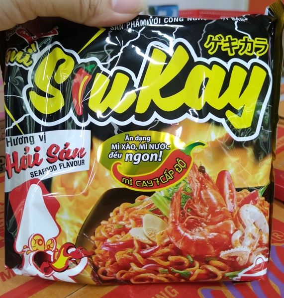 Acecook mì siukay hải sản 24 gói x 128g