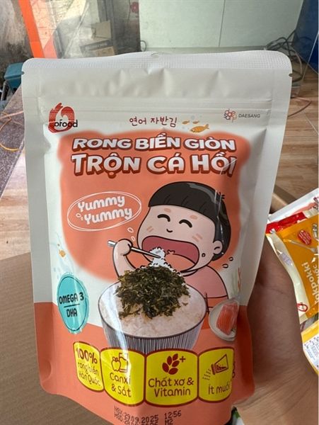 Rong trộn cá hồi