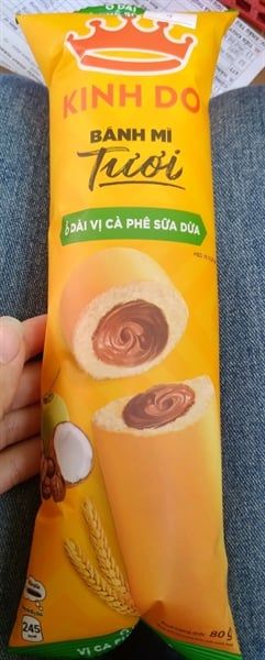 Kinh đô bánh mì tươi cà phê sữa dừa 80g