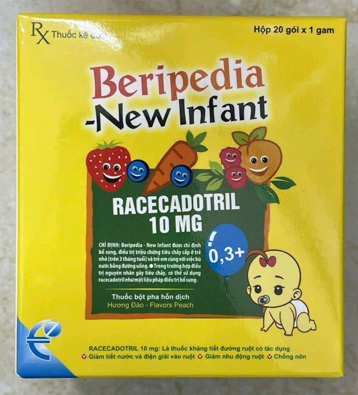 Beripedia New Infant racecadotril 10mg H 20 gói x 1g