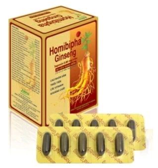 Homibipha Ginseng Abipha hộp 12 vỉ x 5 viên