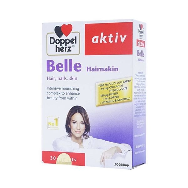 Viên uống belle hair Doppelherz Aktiv bổ sung các vitamin và khoáng chất