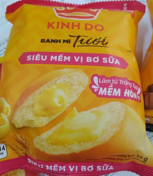 Kinh đô bánh mì tươi siêu mềm vị bơ sữa 55g