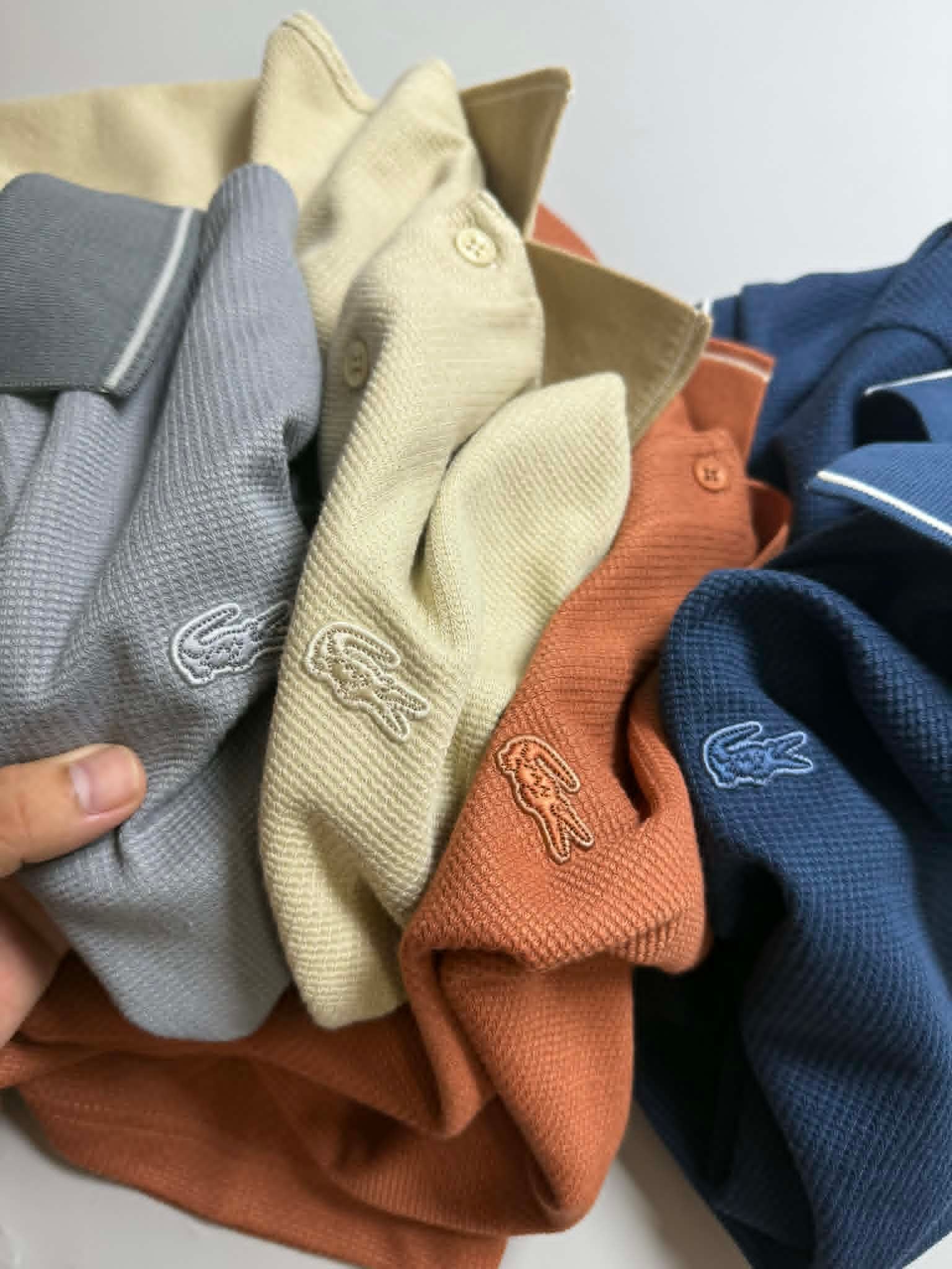 POLO LA.COSTE CỔ VIỀN KẺ SLIM 7654