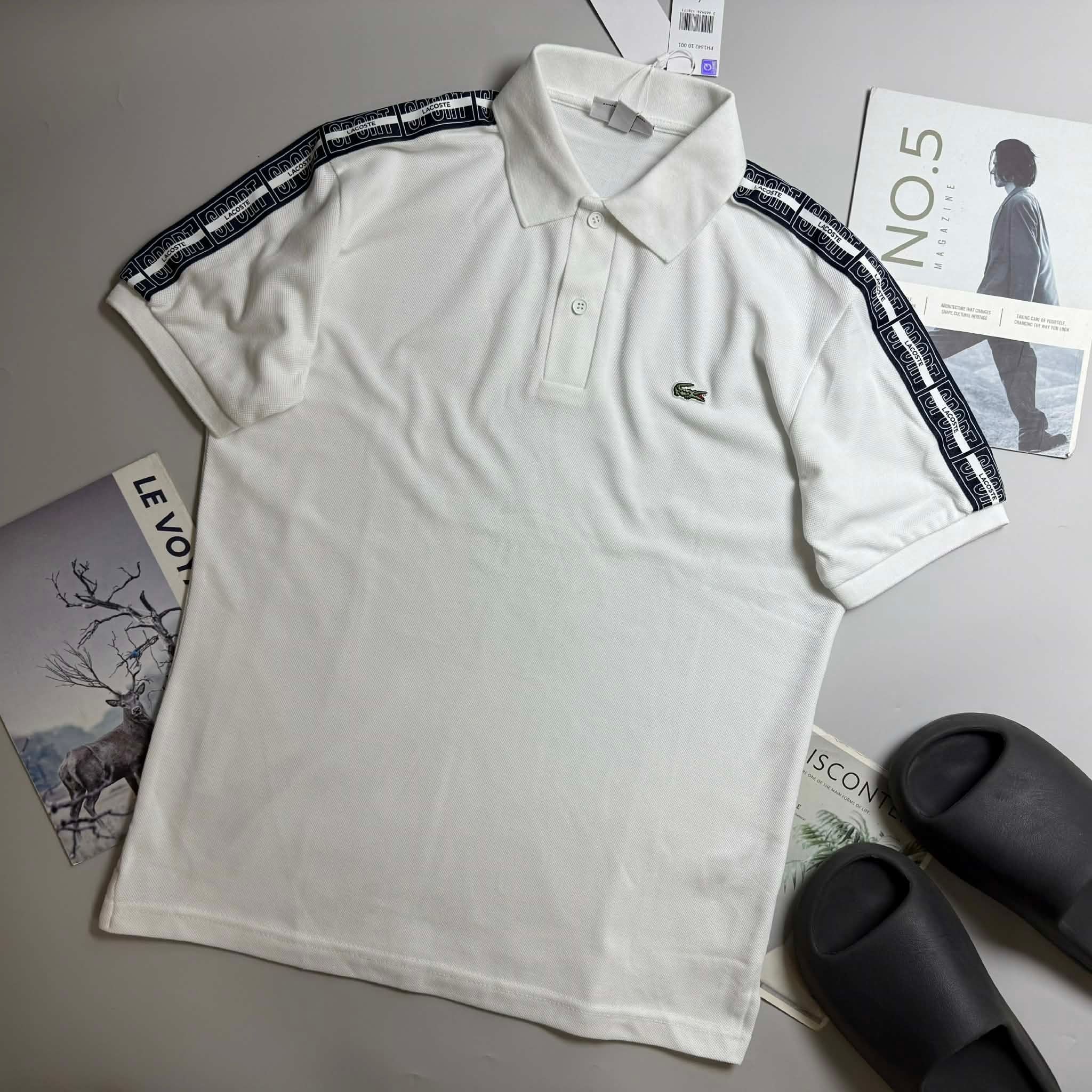 POLO LA.COSTE VAI VIỀN CHỮ SPORT 7626