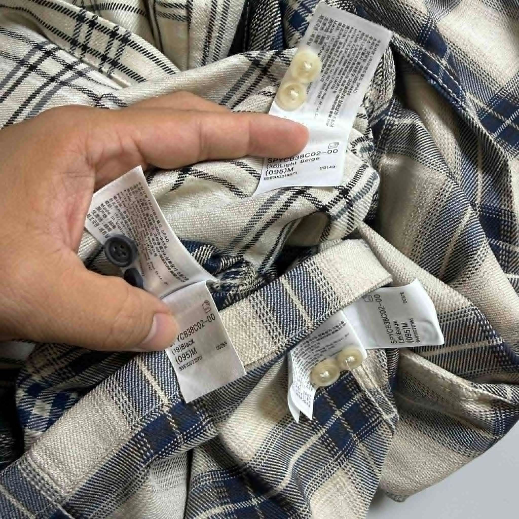 SƠ MI DT SP.AO KẺ CARO TÚI NGỰC OVERSIZE 3912