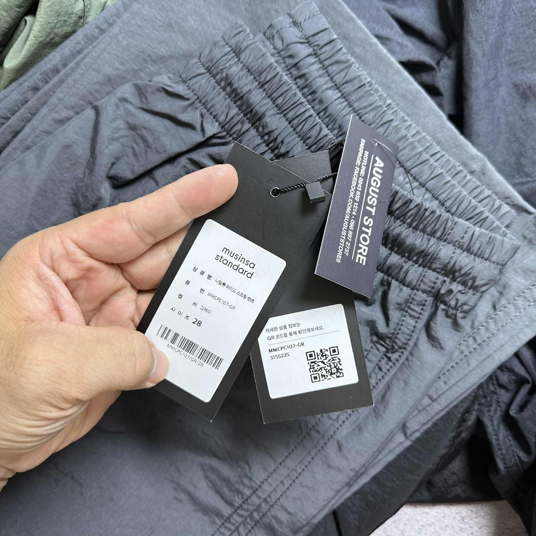 QUẦN GIÓ MU.SINSA NYLON WIDE STRING 3796