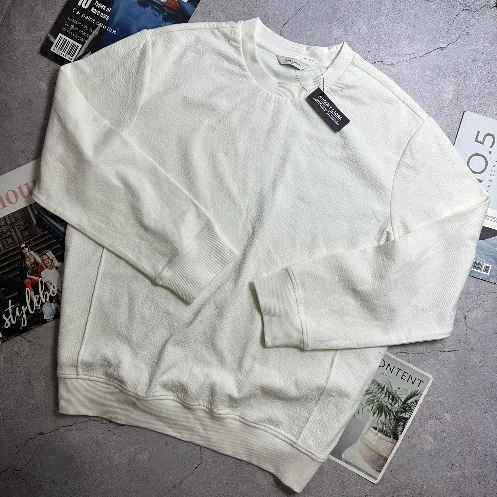 ÁO NỈ MIND.BRIDGE VÂN NỔI OVERSIZE 6136