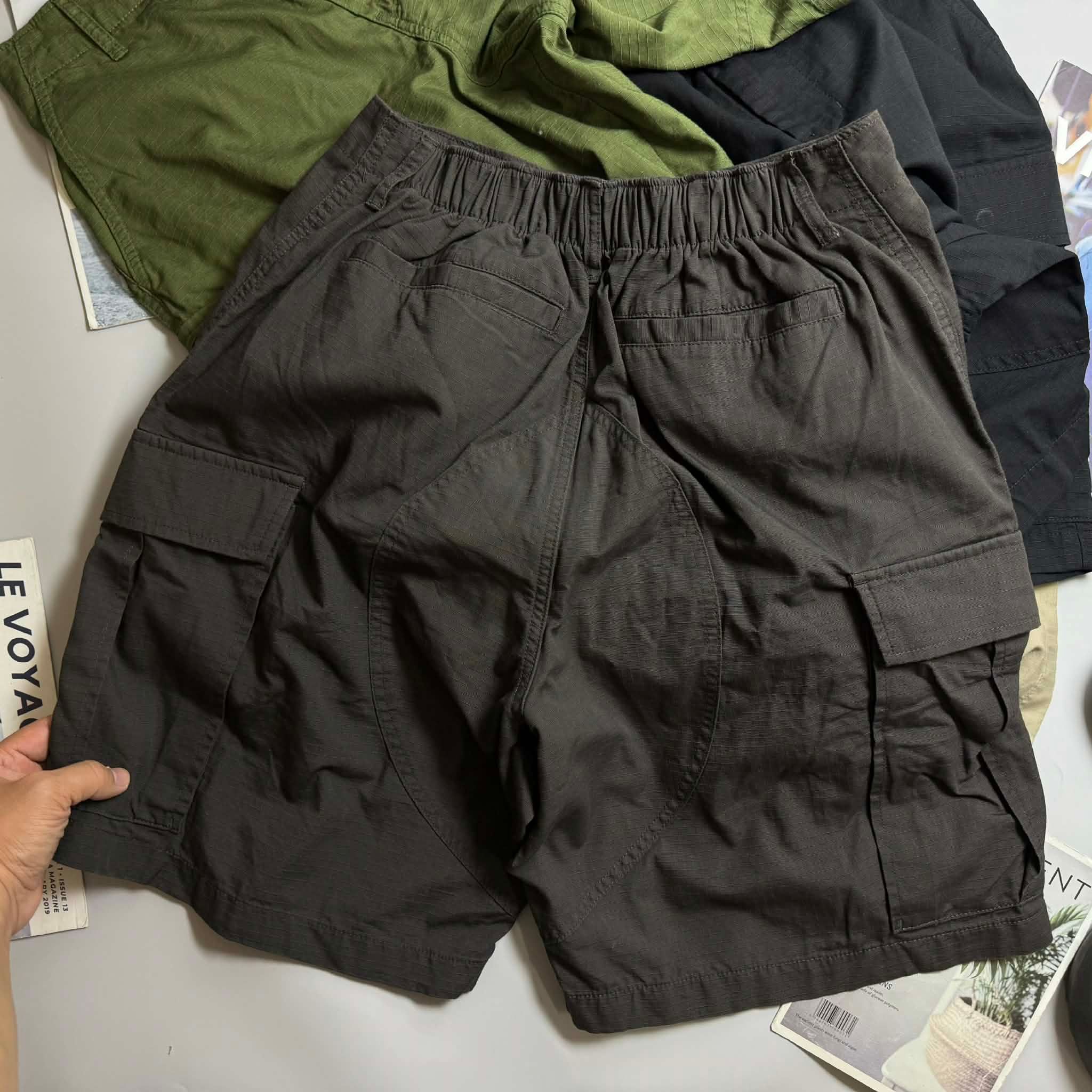 SHORT KAKI COLUM.BIA NYC RIBSTOP POCKET 3269