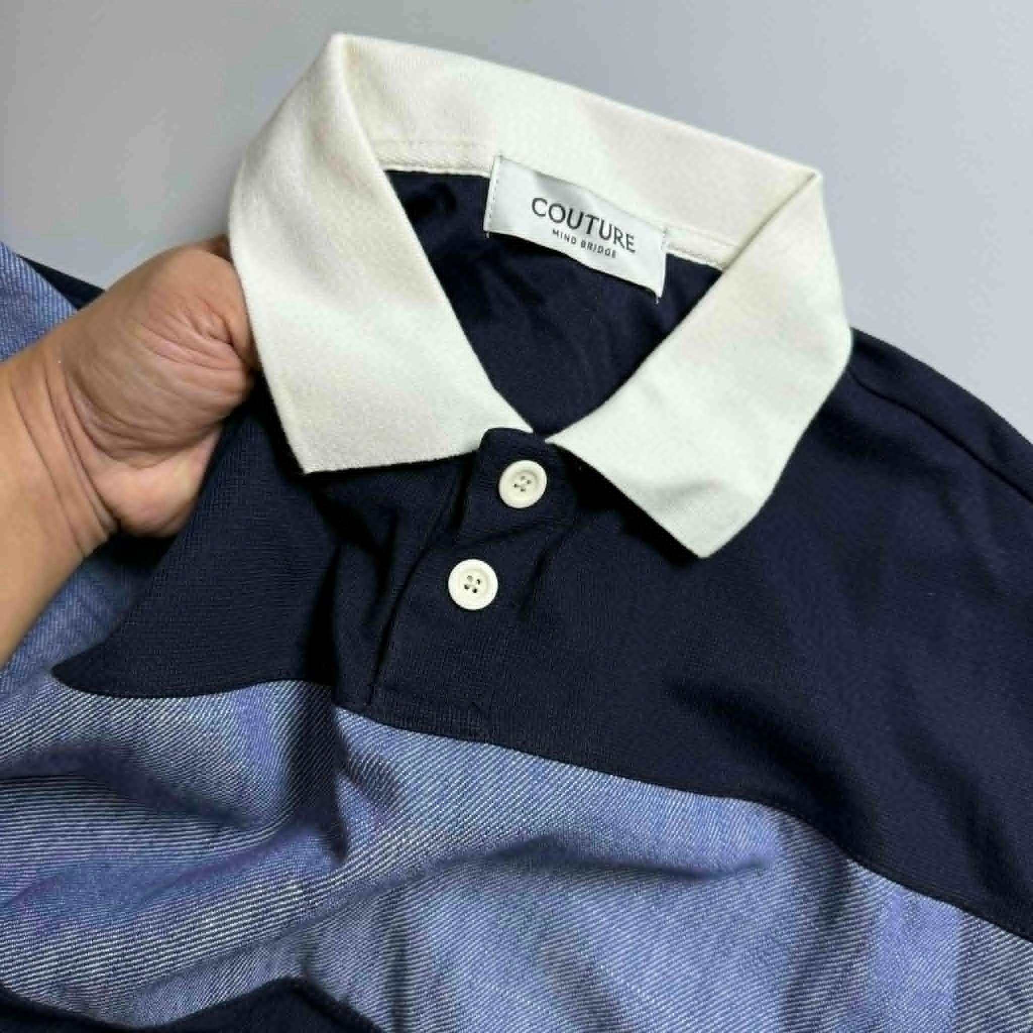 POLO KẺ NGANG MIND.BRIDGE COUTURE 6162