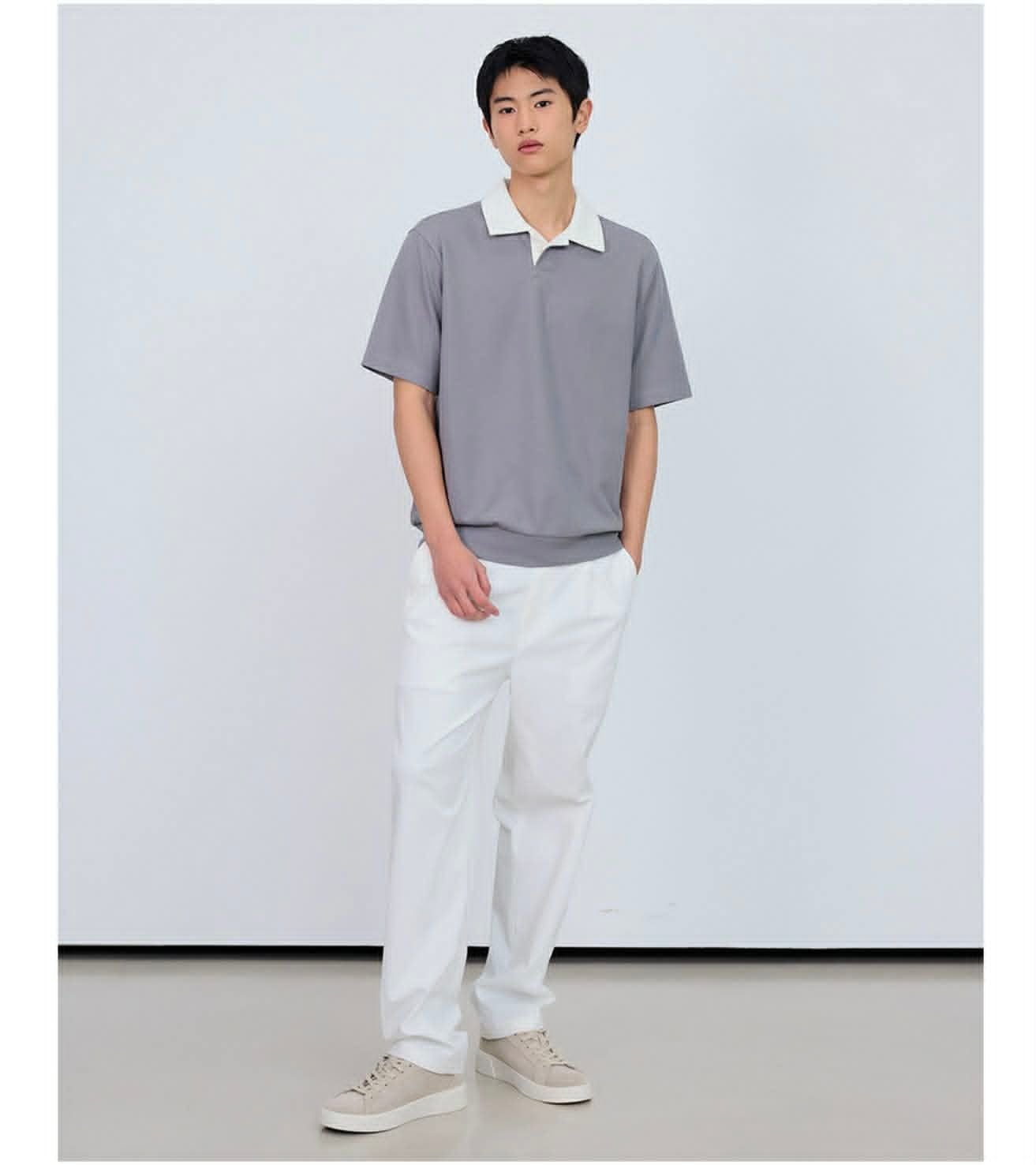 POLO MIND.BRIDGE CỔ TRẮNG 6166