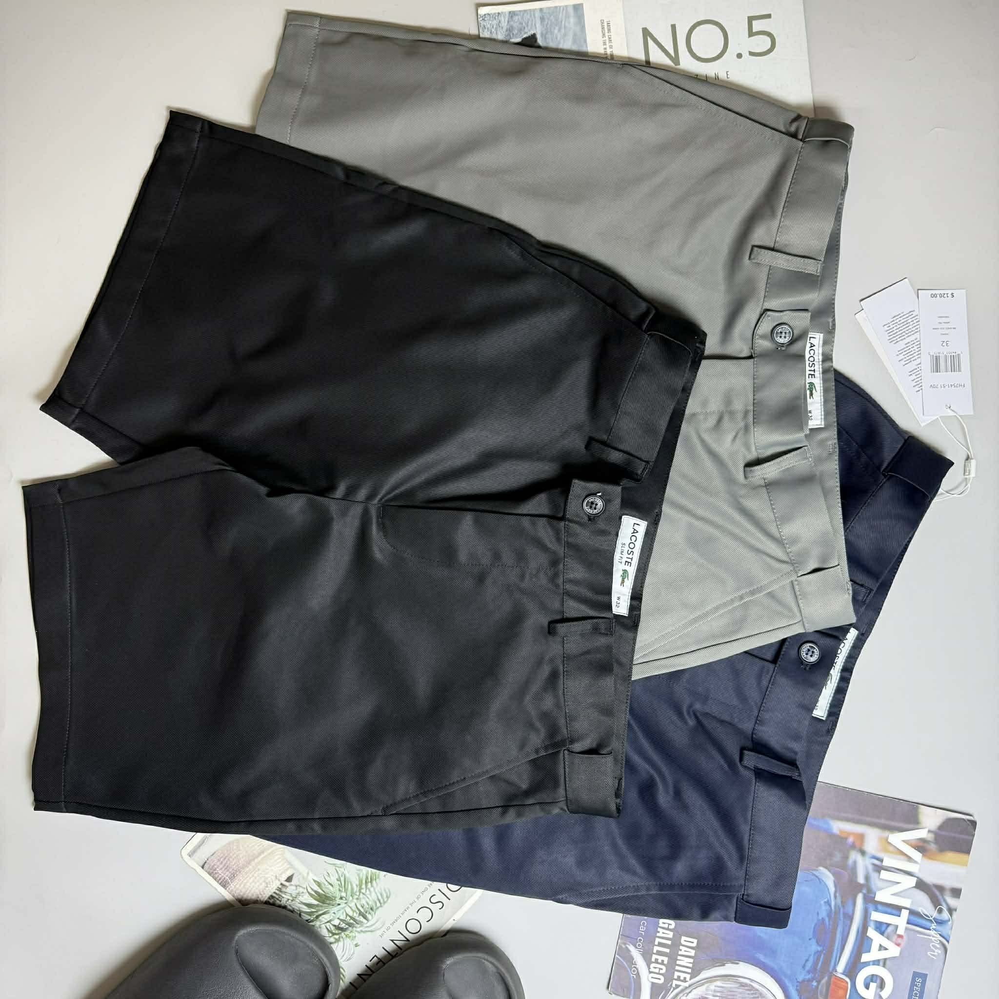 SHORT VẢI LA.COSTE LOGO TÚI SLIM 6627