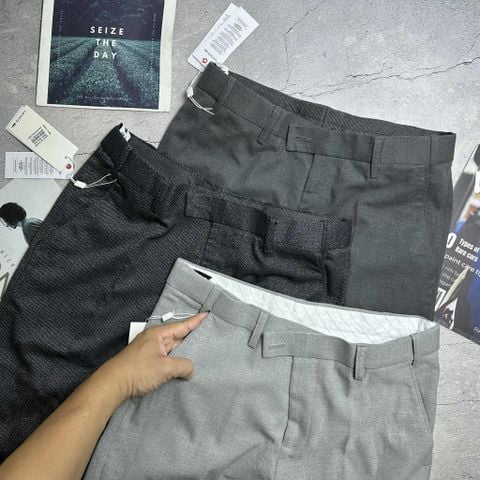 QUẦN VẢI LA.COSTE CẠP CHUN SLIM LOGO TÚI 6809