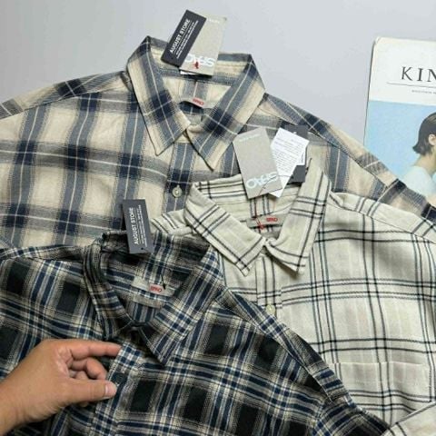 SƠ MI DT SP.AO KẺ CARO TÚI NGỰC OVERSIZE 3912