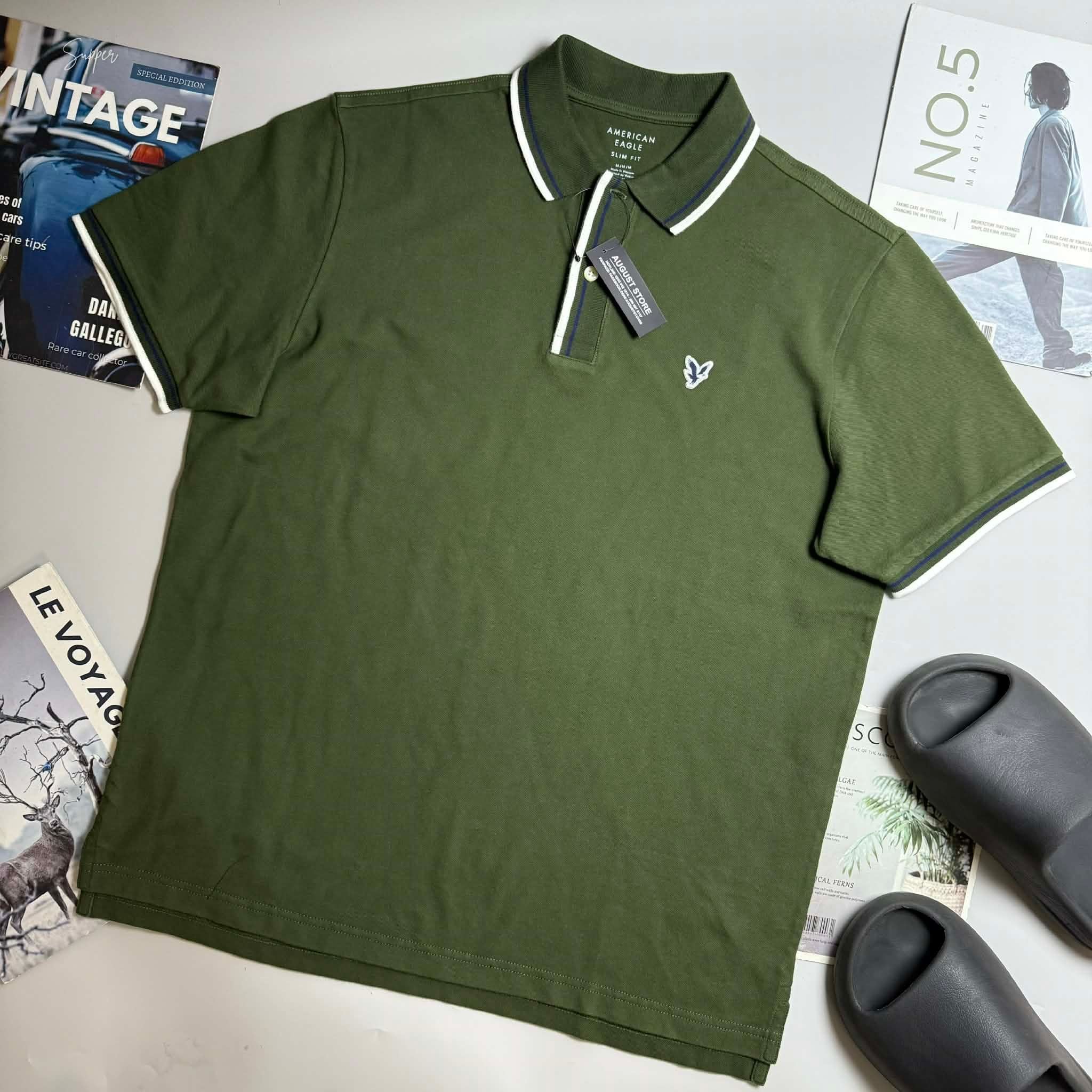 POLO AE LOGO NGỰC DÁNG SLIM FIT 7725