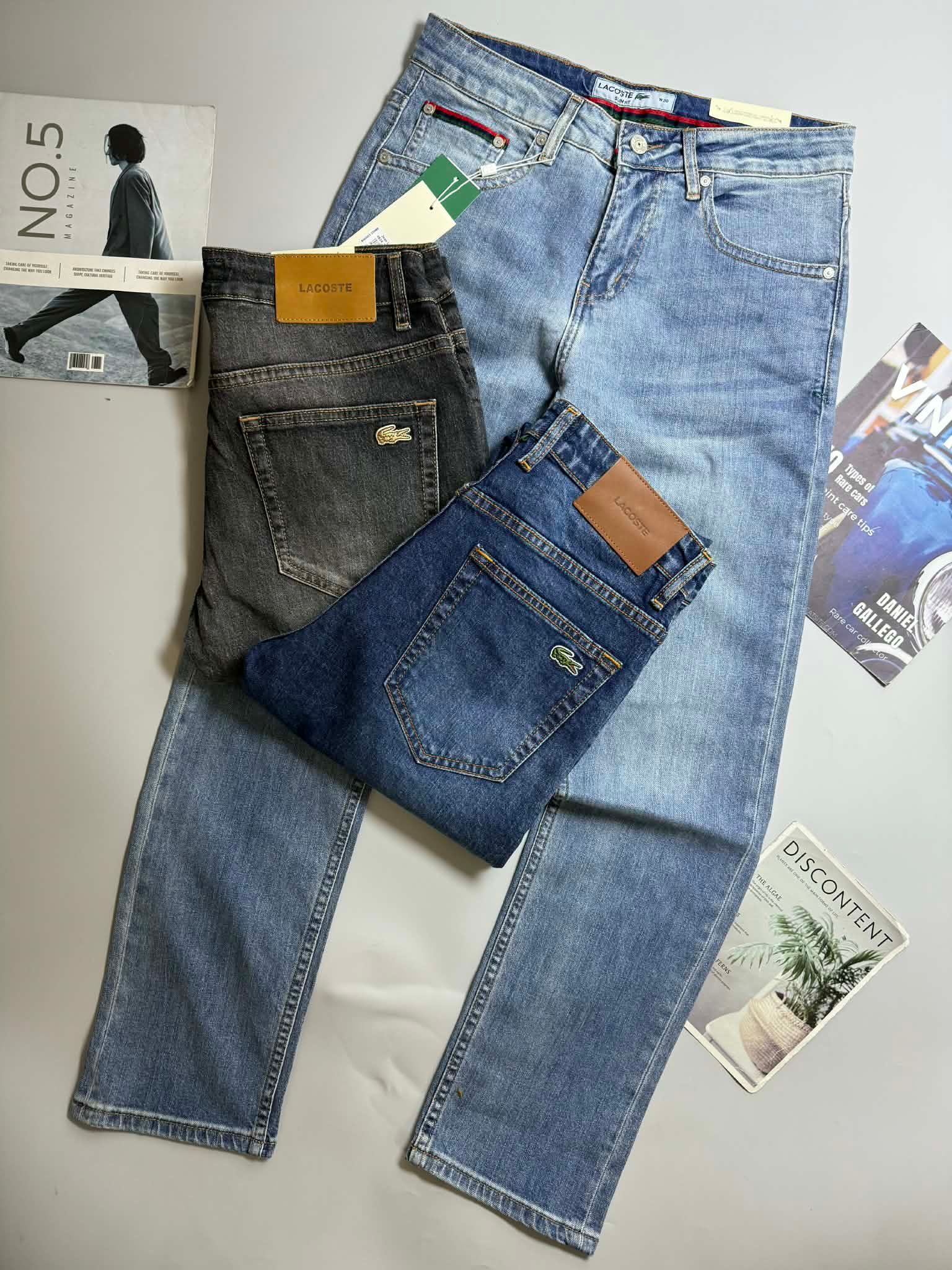 JEAN LA.COSTE SLIMFIT LOGO TÚI SAU 4824