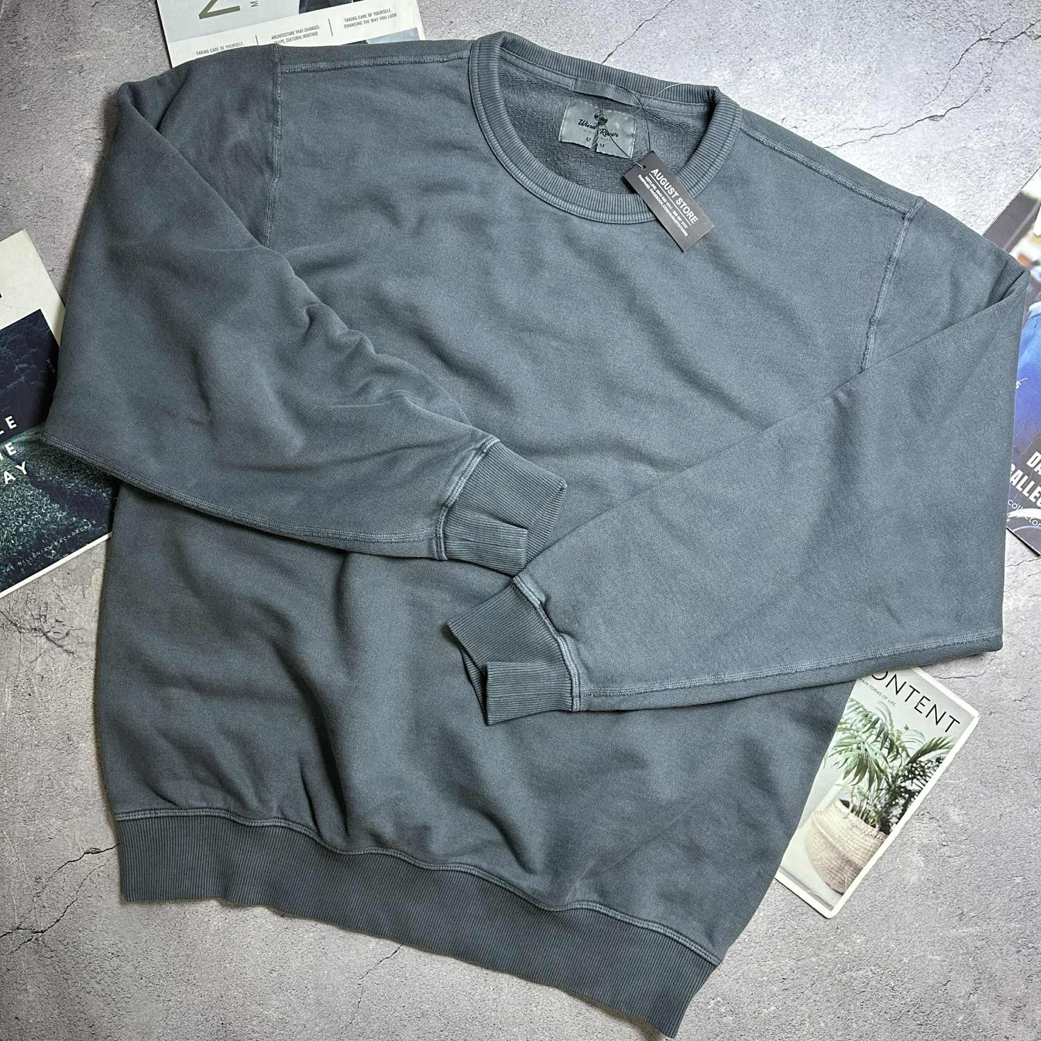 ÁO NỈ WIND.RIVER VẢI GIẶT WASH OVERSIZE 5815