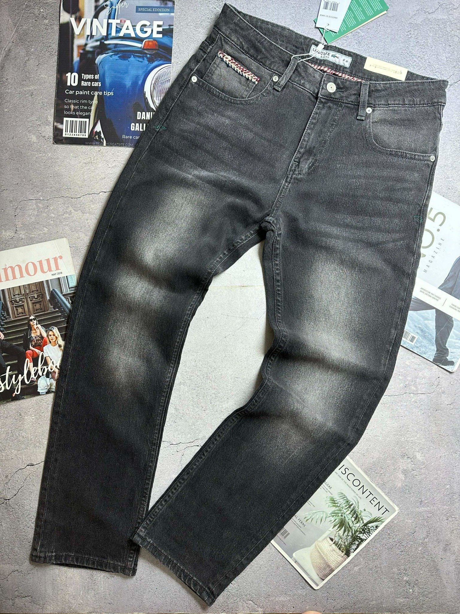 JEAN LA.COSTE SLIMFIT LOGO TÚI SAU 4822