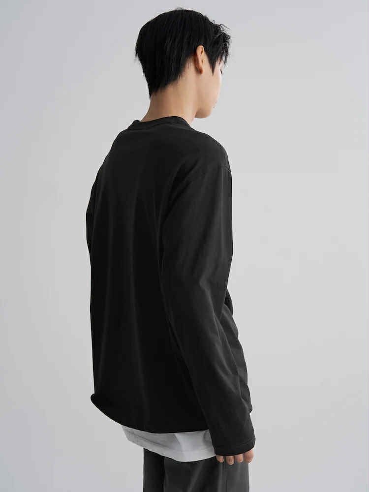 ÁO DÀI TAY 8.SECONDS BASIC OVERSIZE 5943