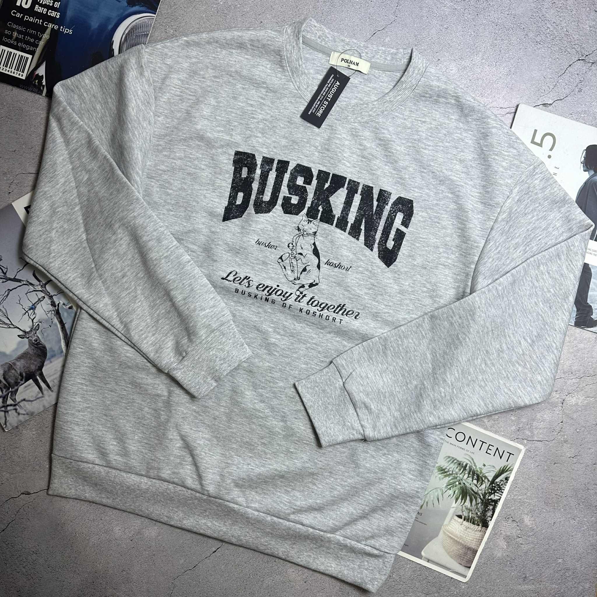 ÁO NỈ POL.HAM BUSKING MẶC ĐÔI NAM NỮ 3107