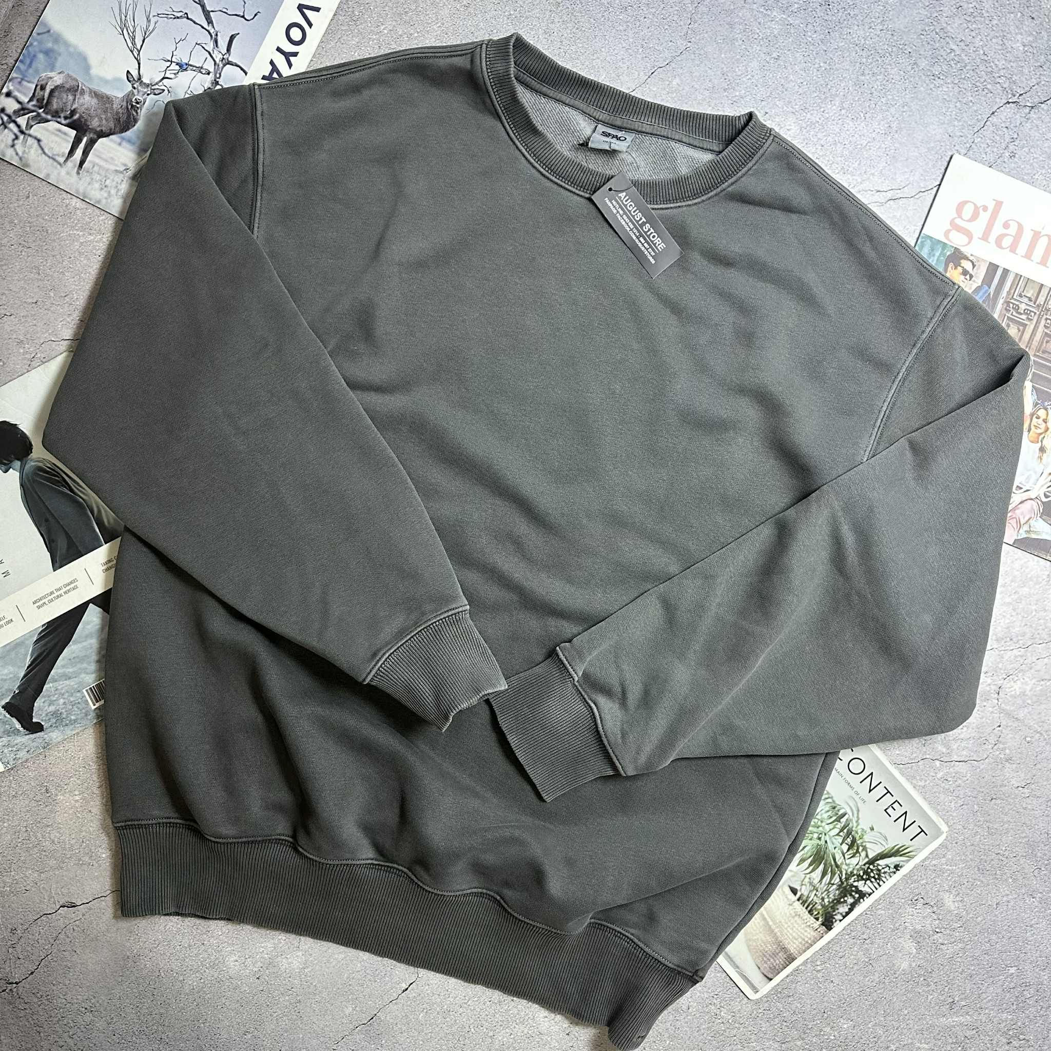 ÁO NỈ SPAO VẢI GIẶT WASH OVERSIZE 5203