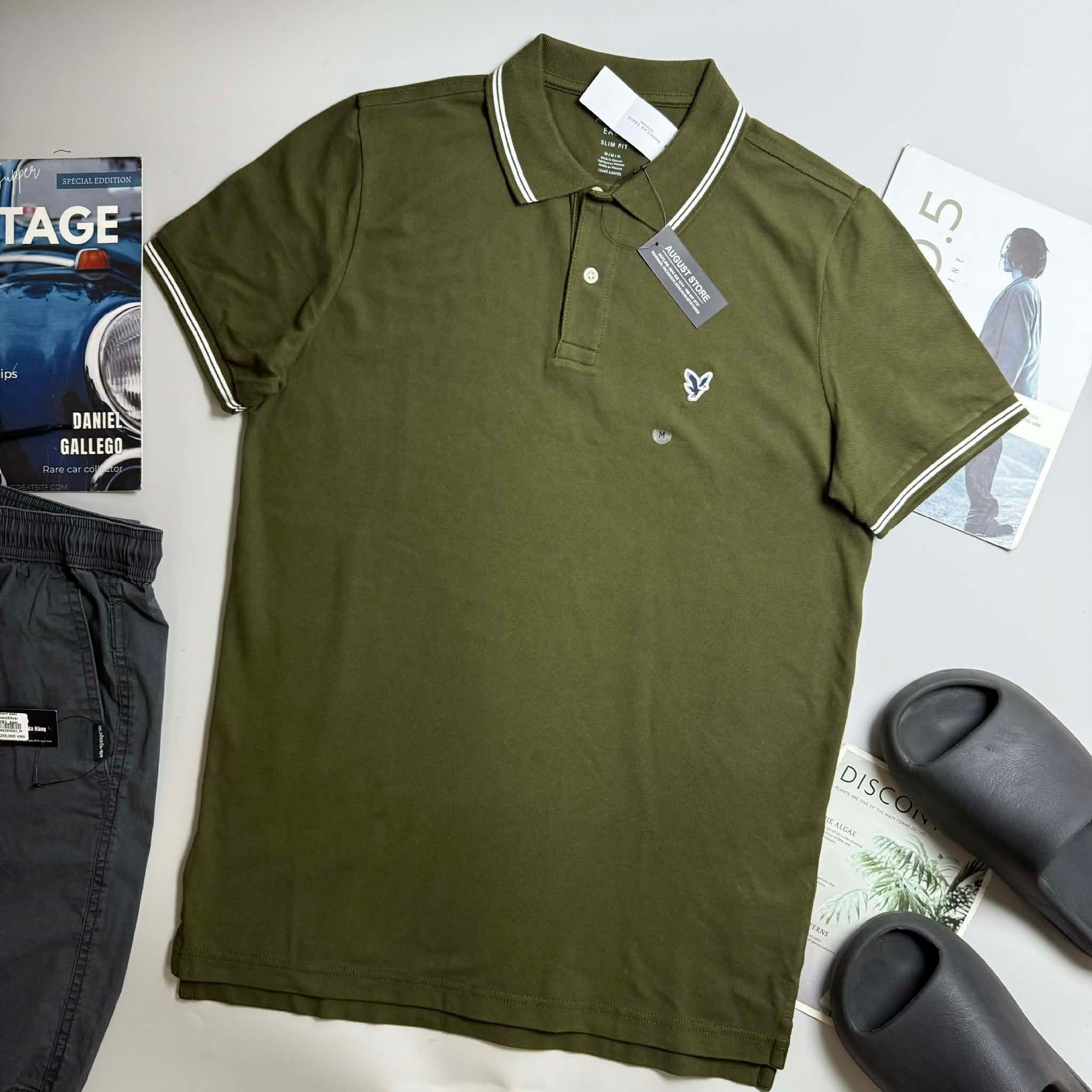 POLO AE LOGO NGỰC DÁNG SLIM FIT 7725