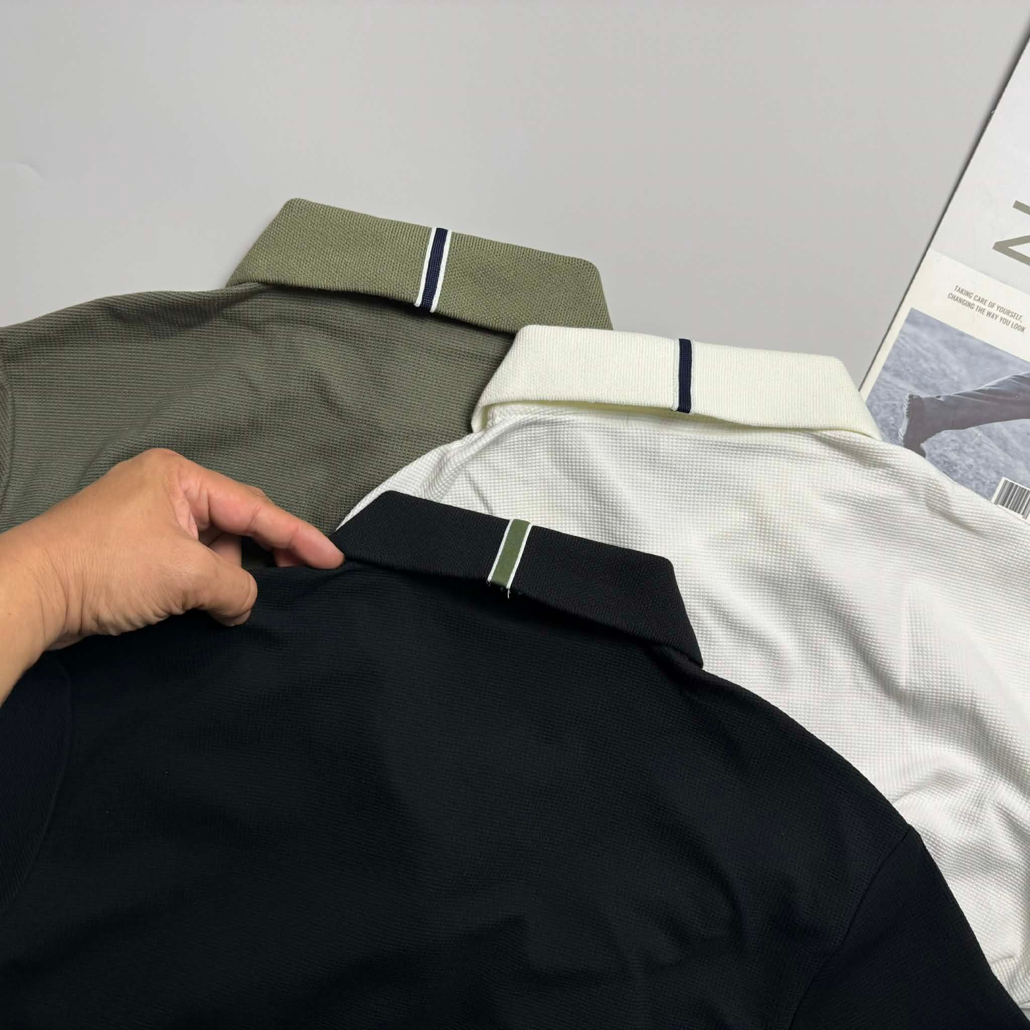 POLO LA.COSTE VẠCH KẺ CỔ & TAY SLIM 7622