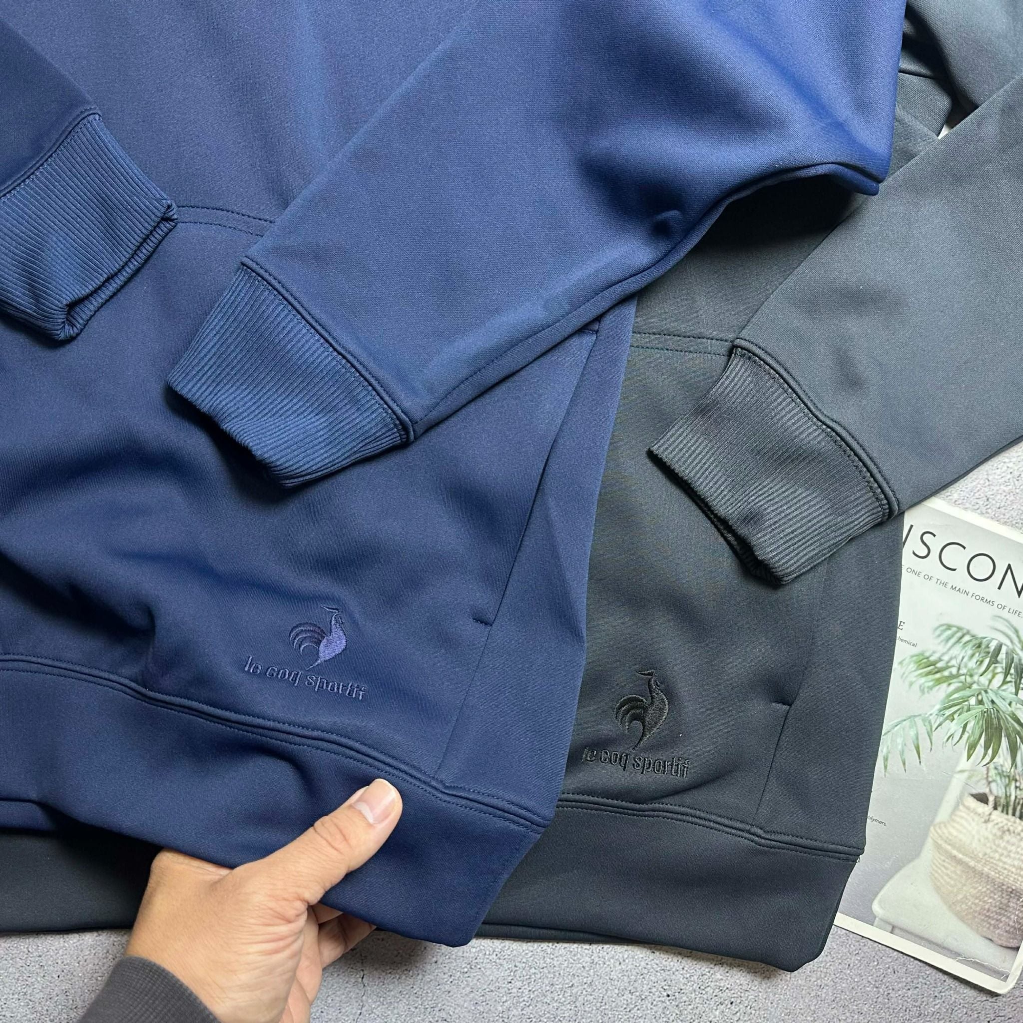 HOODIE NỈ MŨ LE.COQ SPORTIF LOGO THÊU 6501