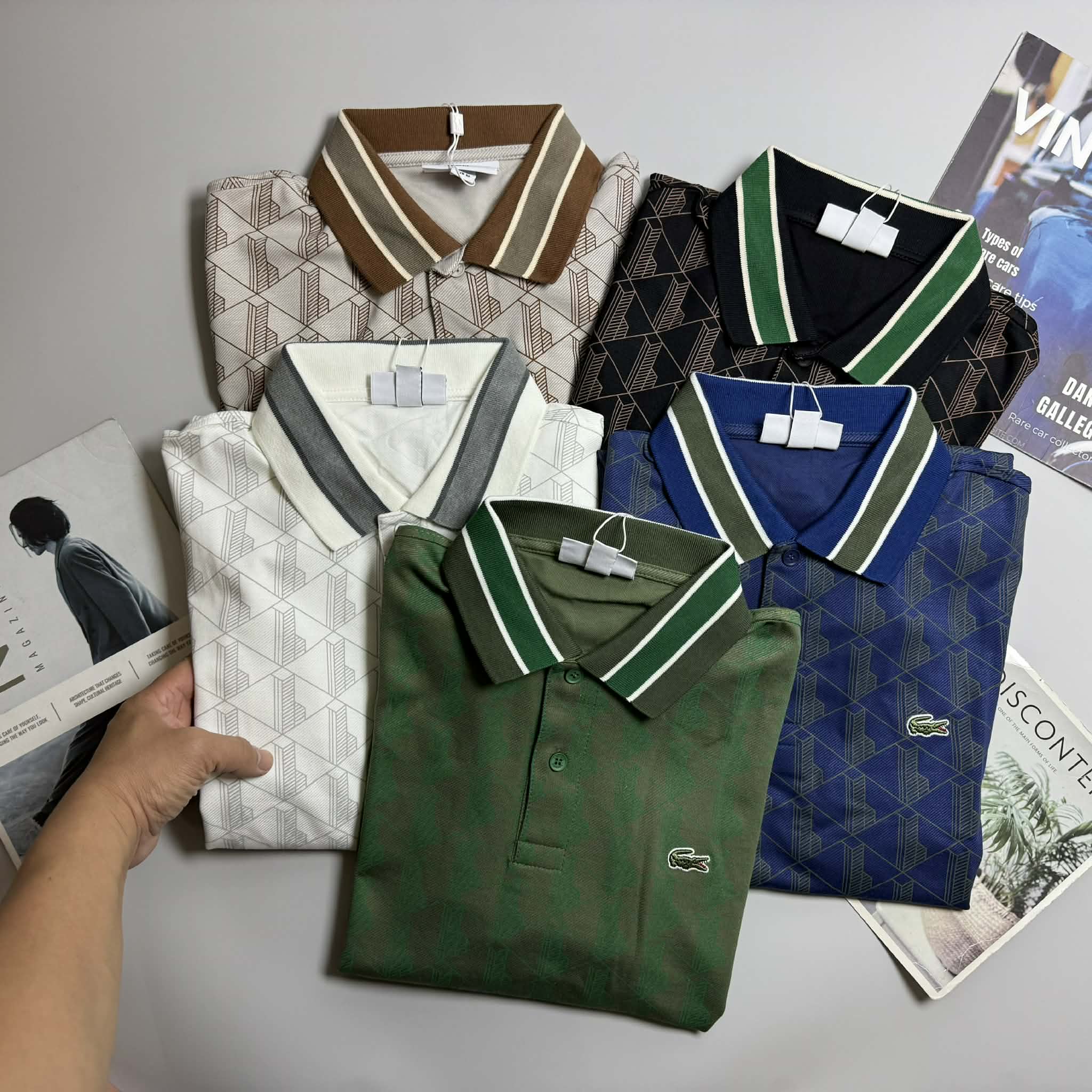 POLO LA.COSTE HỌA TIẾT SLIM 7620