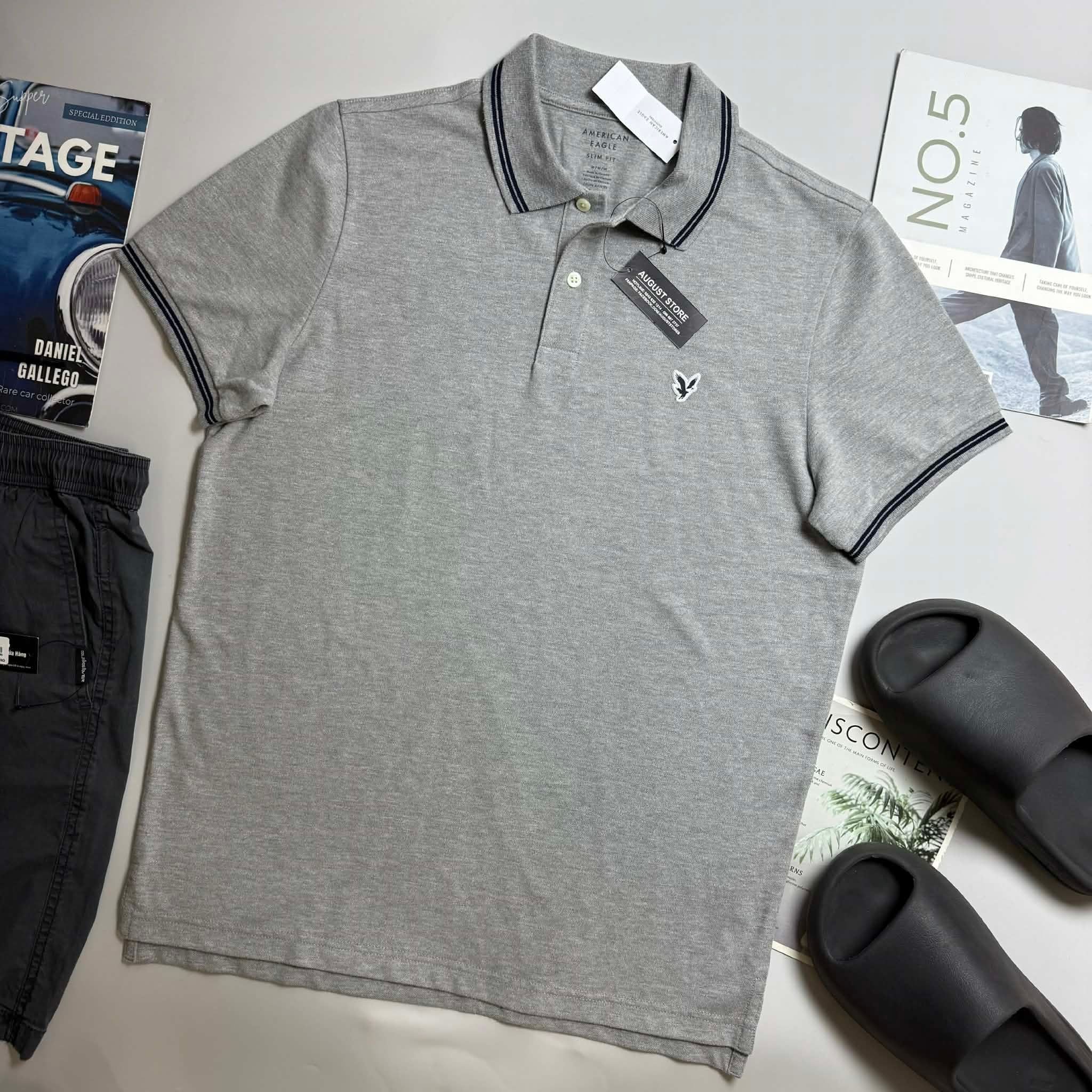 POLO AE LOGO NGỰC DÁNG SLIM FIT 7725