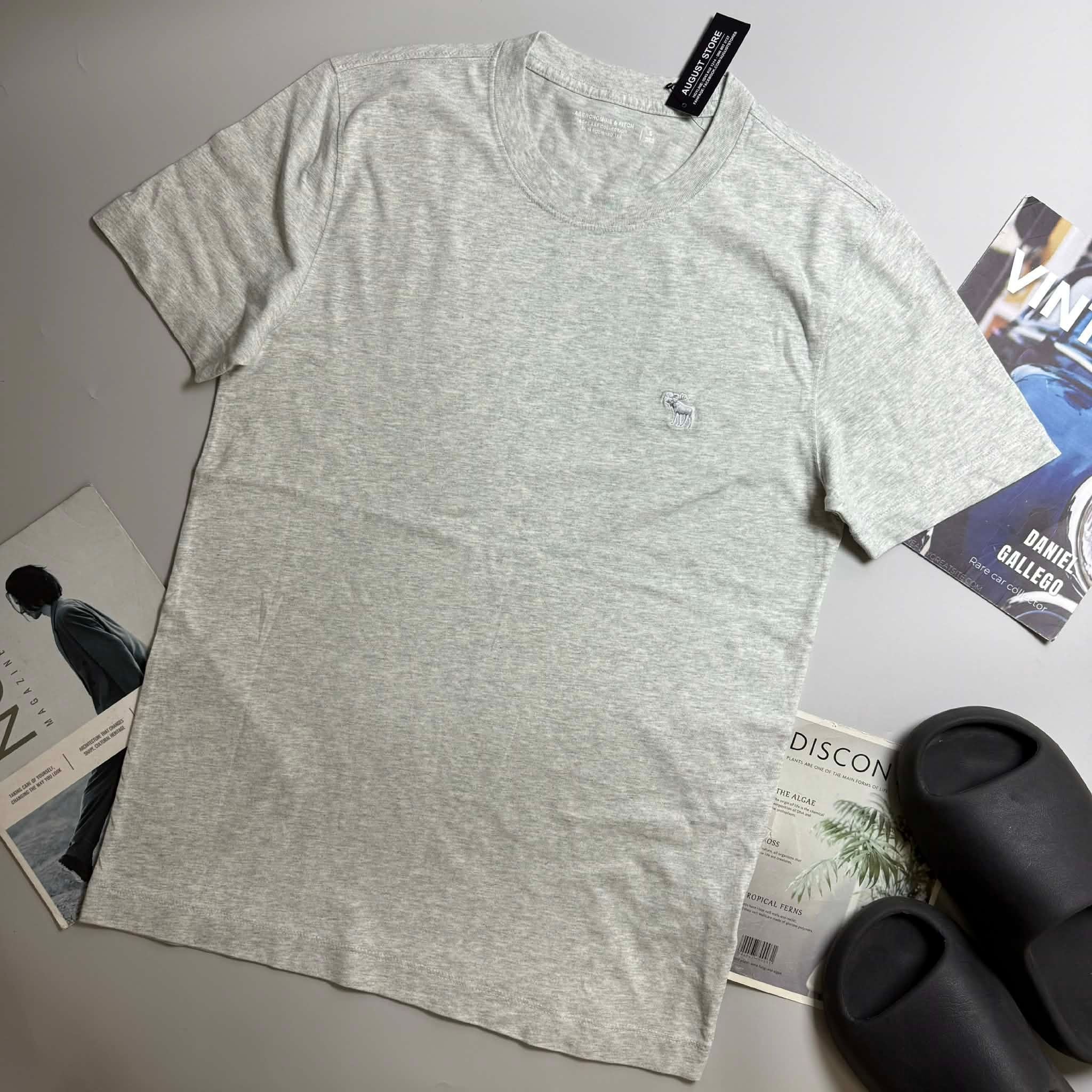 ÁO CỔ TRÒN ABER SLIM LOGO THÊU 6266