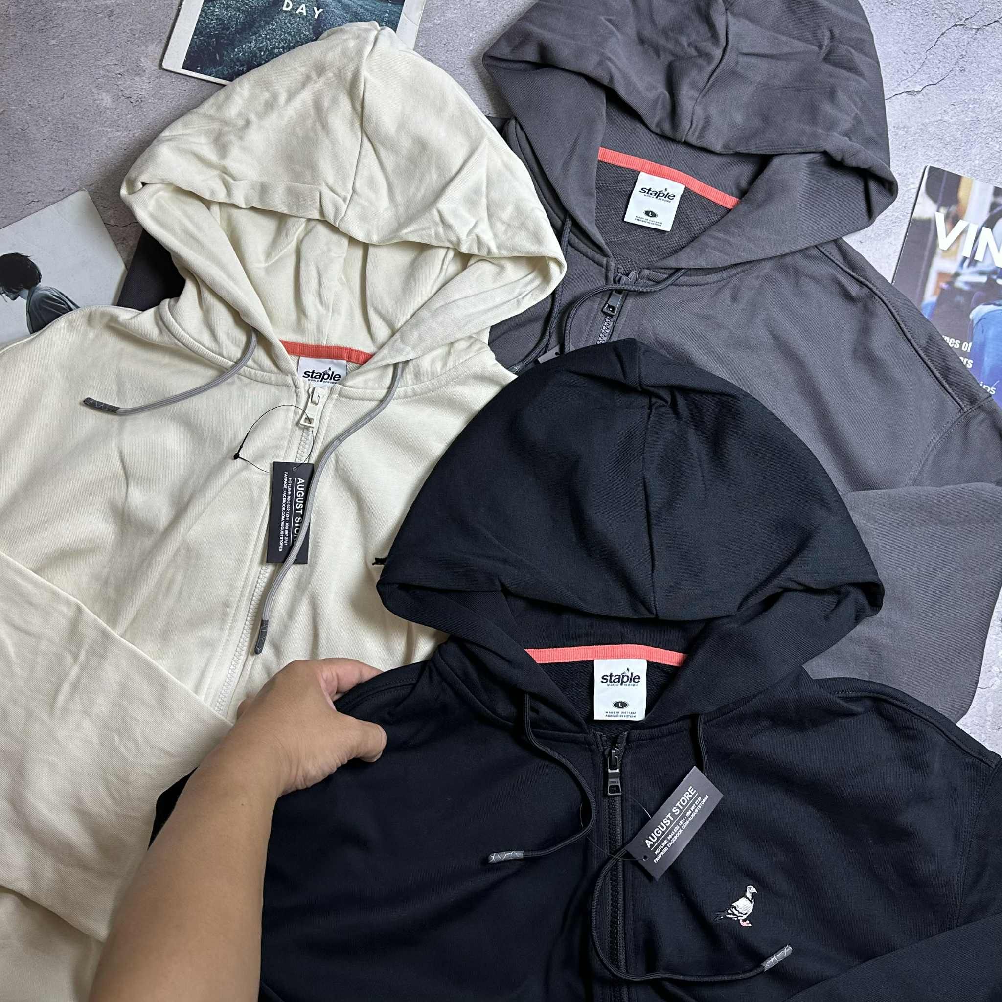 AK NỈ MŨ STAP.LE LOGO PIGEON THÊU 6957