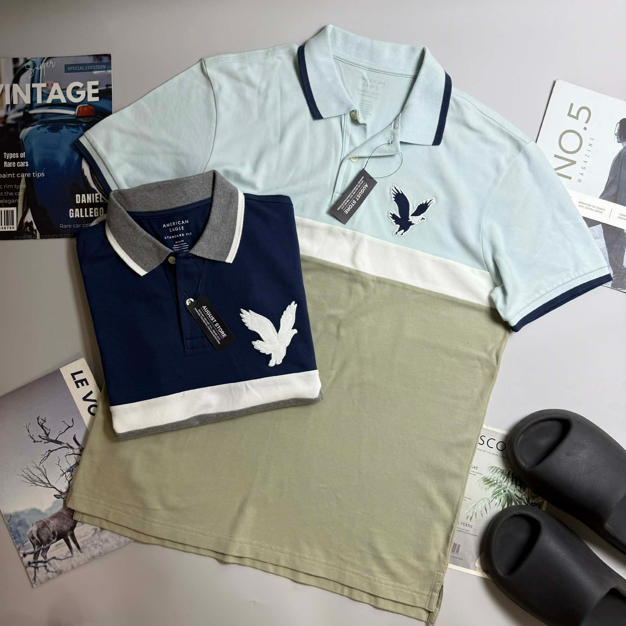 POLO AE LOGO NGỰC DÁNG STANDARD FIT 7723