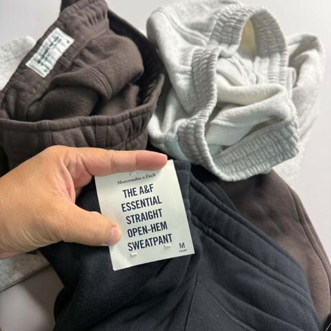QUẦN NỈ A&F ESSENTIAL STRAIGHT OPEN-HEM 7872