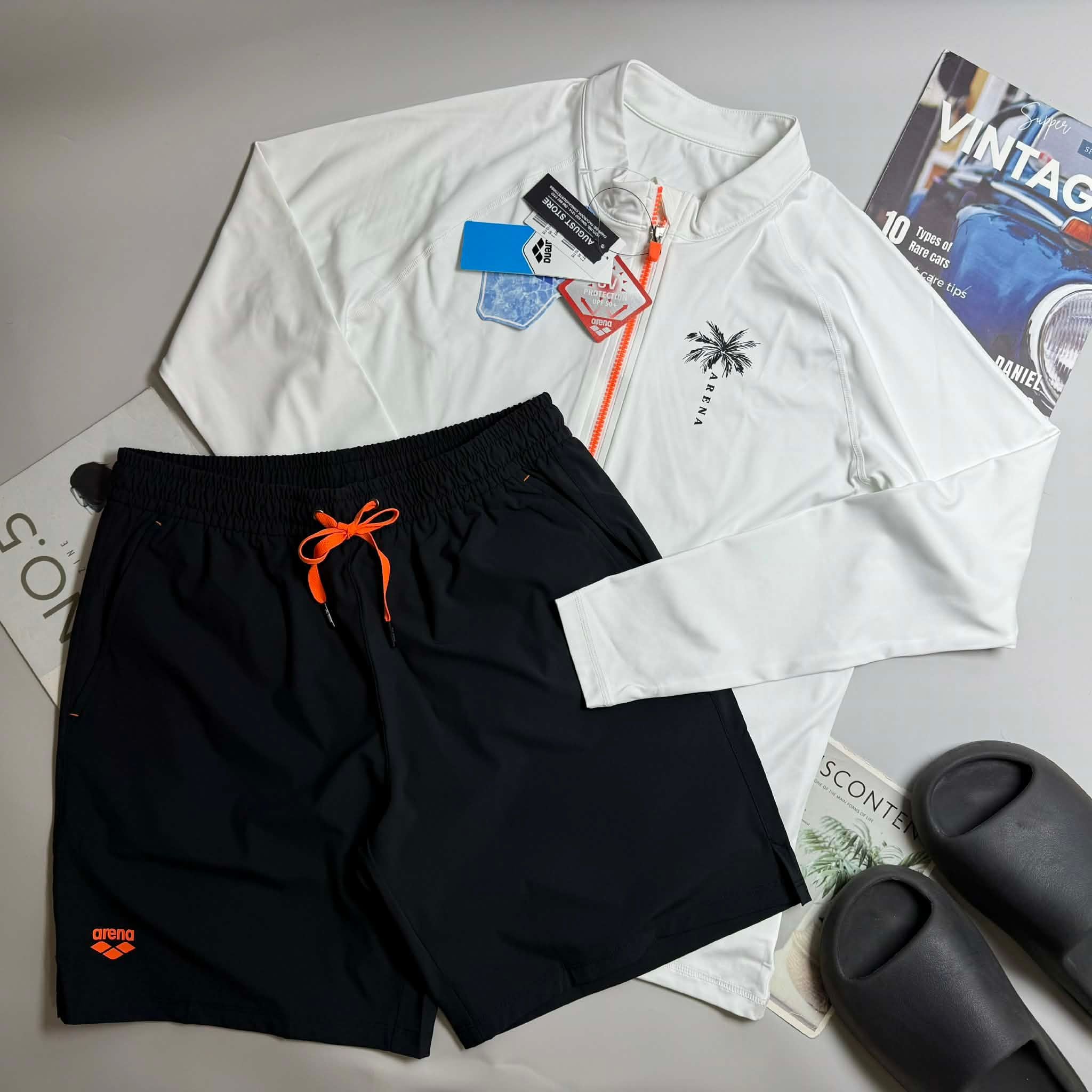 BỘ ĐỒ CHỐNG NẮNG ARENA RELAX FIT ZIP UP 5510