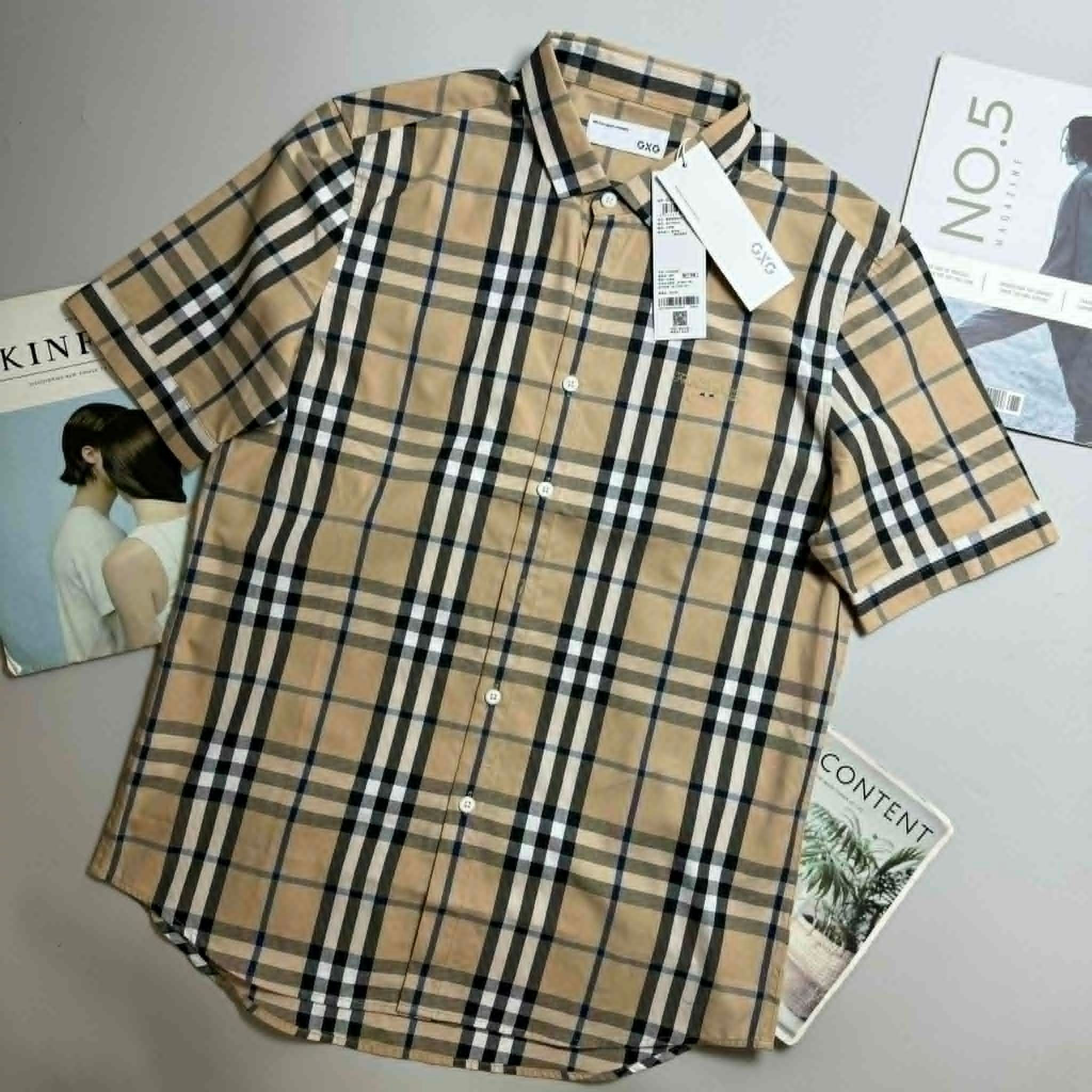SƠ MI CT KẺ GXG SLIMFIT 3455