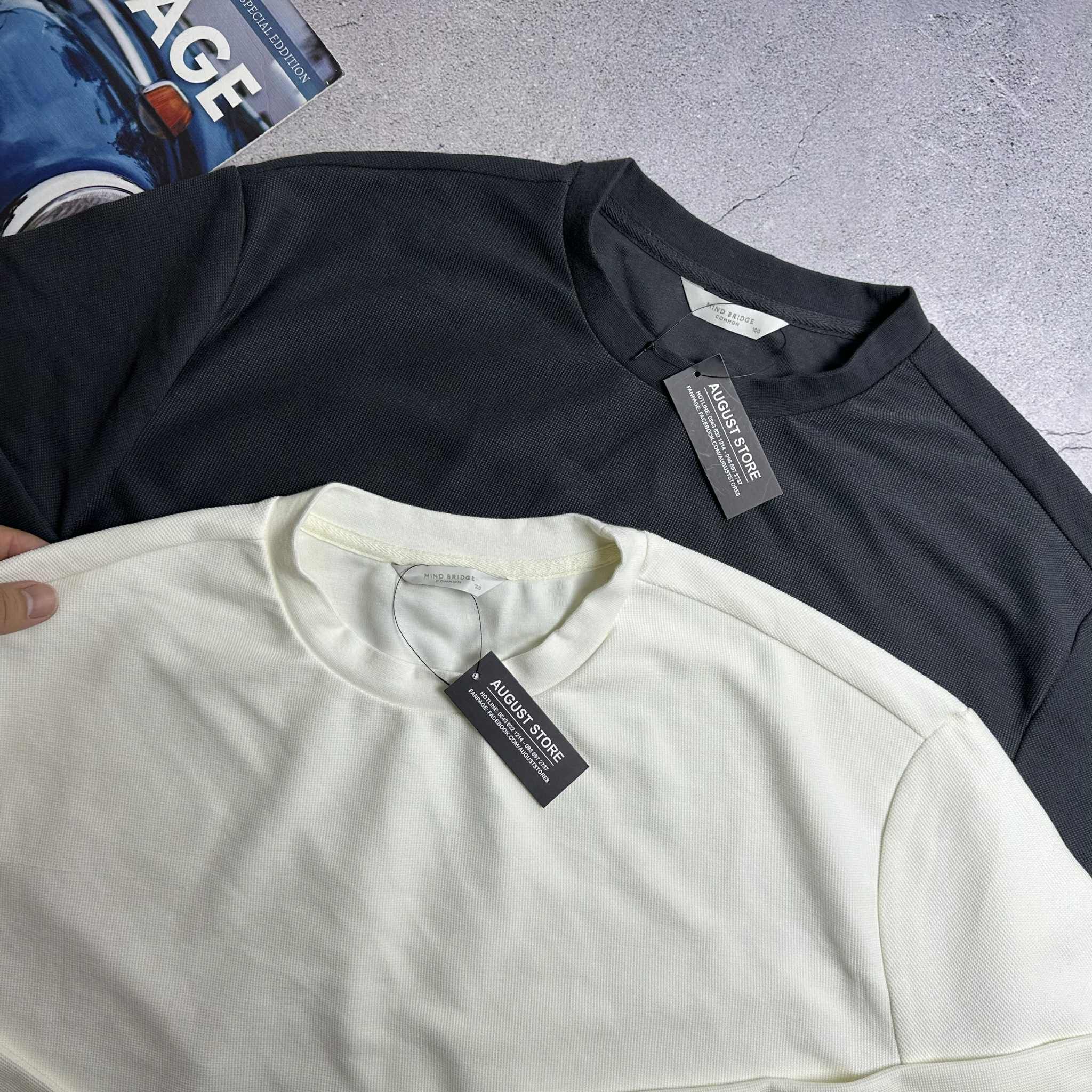 ÁO DT MIND.BRIDGE VẢI DỆT FORM OVERSIZE 6132