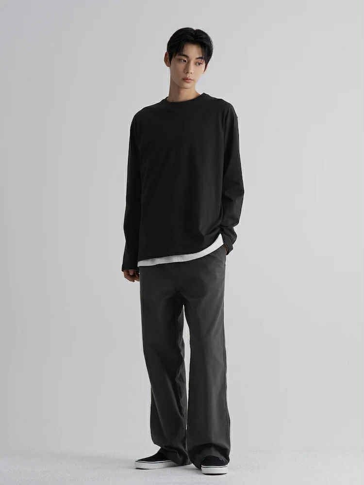 ÁO DÀI TAY 8.SECONDS BASIC OVERSIZE 5943