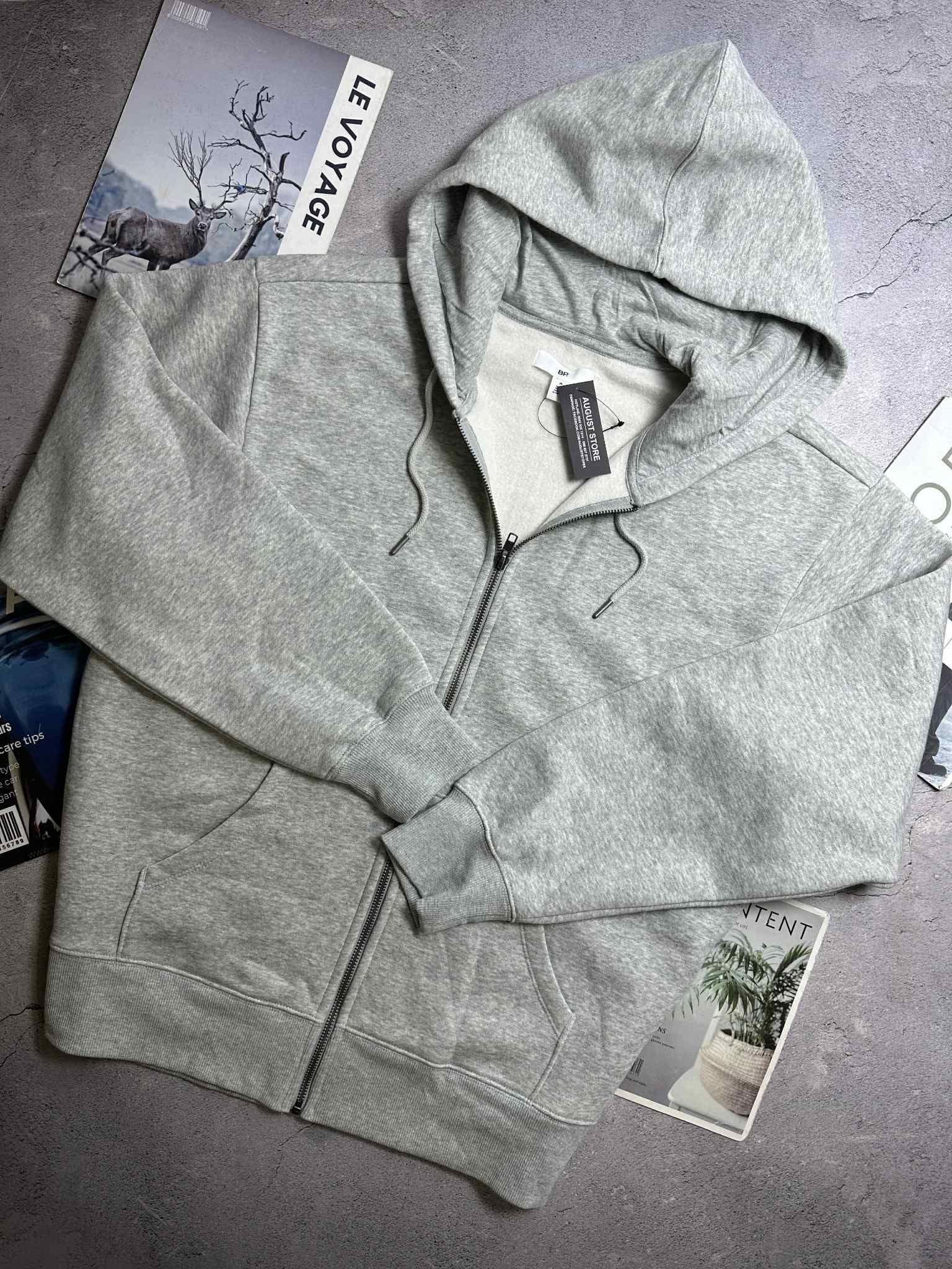 ÁO KHOÁC NỈ MŨ KÉO KHÓA BP. BASIC 5187