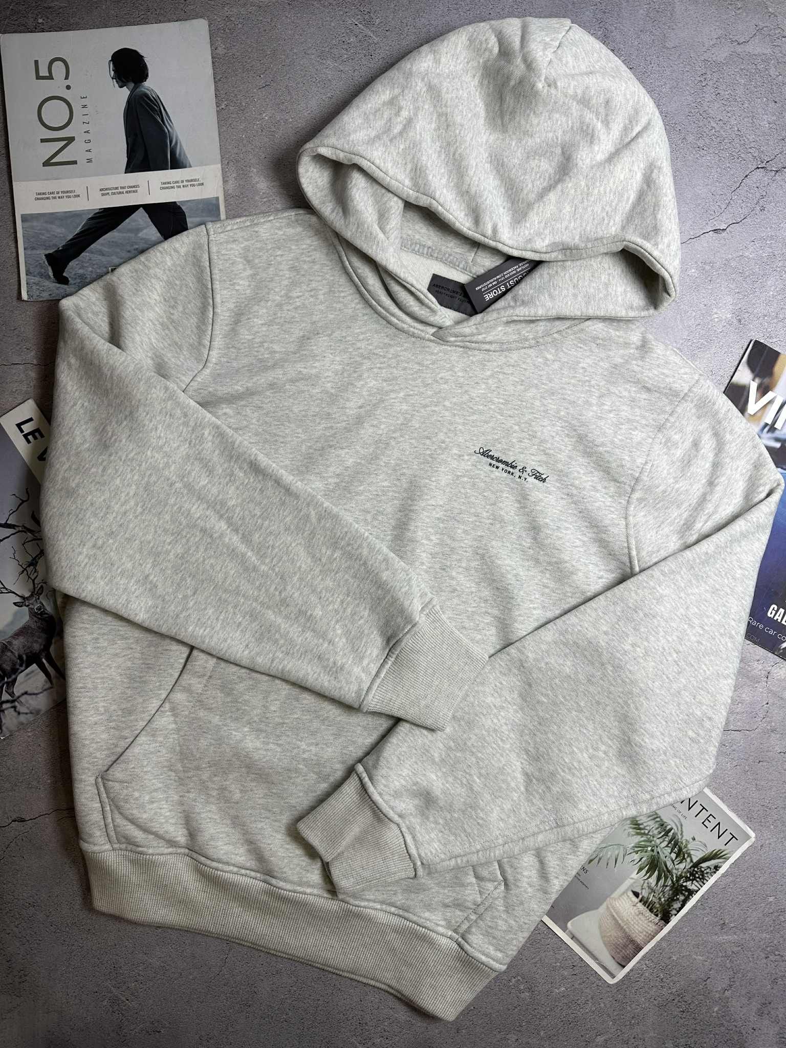 HOODIE NỈ MŨ A&F MICRO LOGO POPOVER 6850